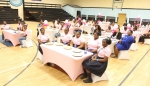 Mrs. Ann Marie Davis encourages C.I. Gibson's Pink Promises Girls Club inductees to stay positive